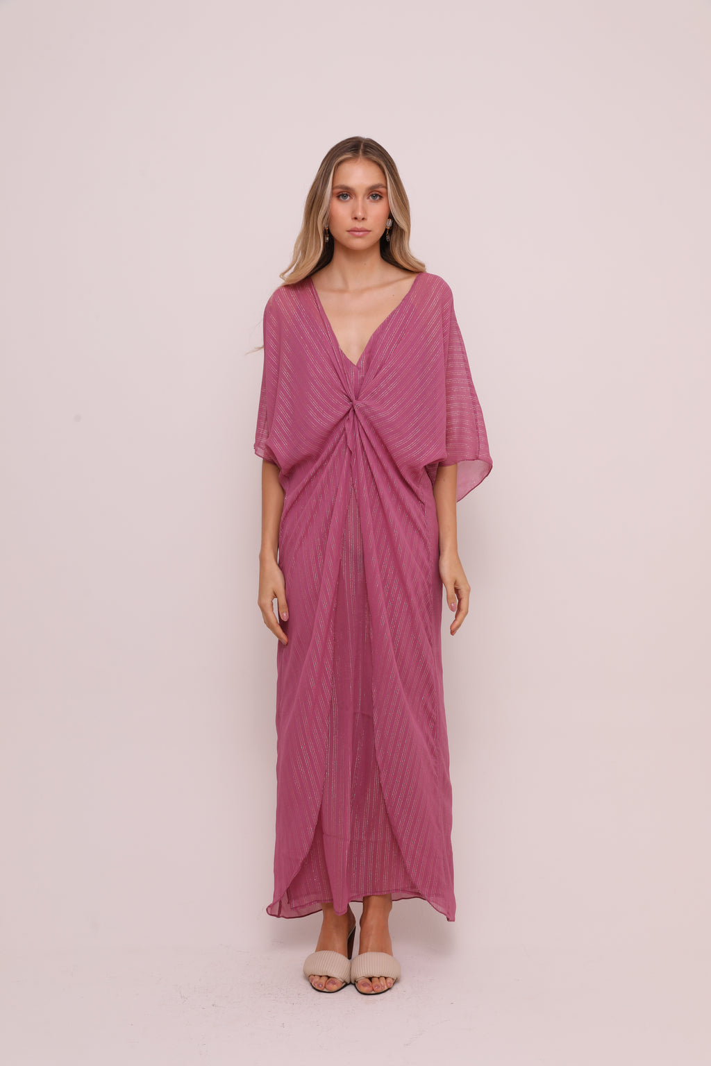 VESTIDO KAFTAN MIRRA - 100% SEDA
