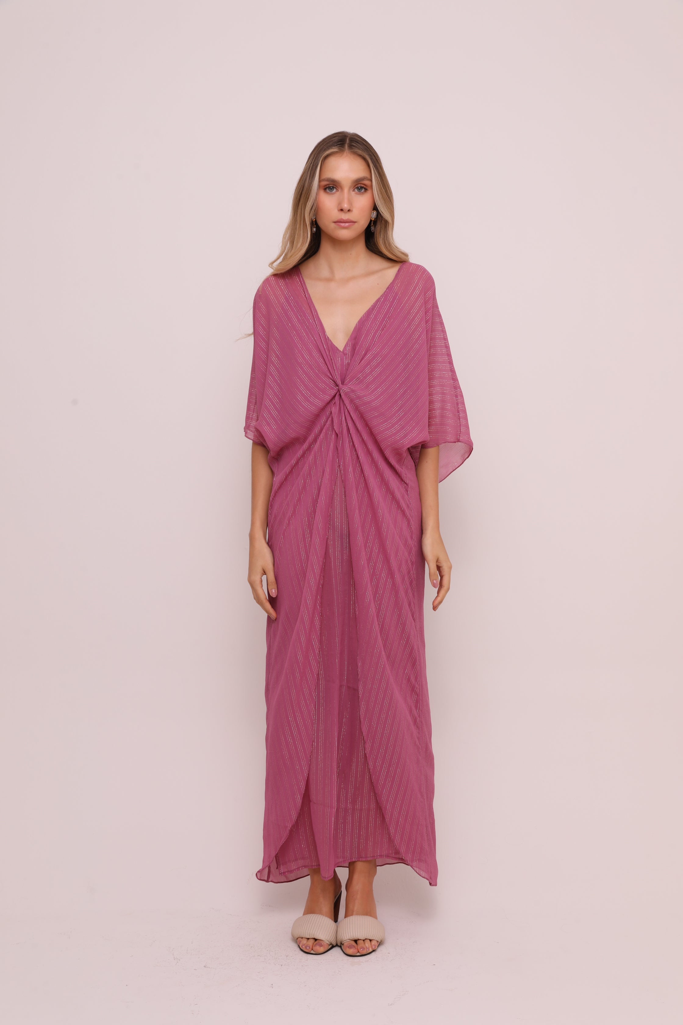 VESTIDO KAFTAN MIRRA - 100% SEDA