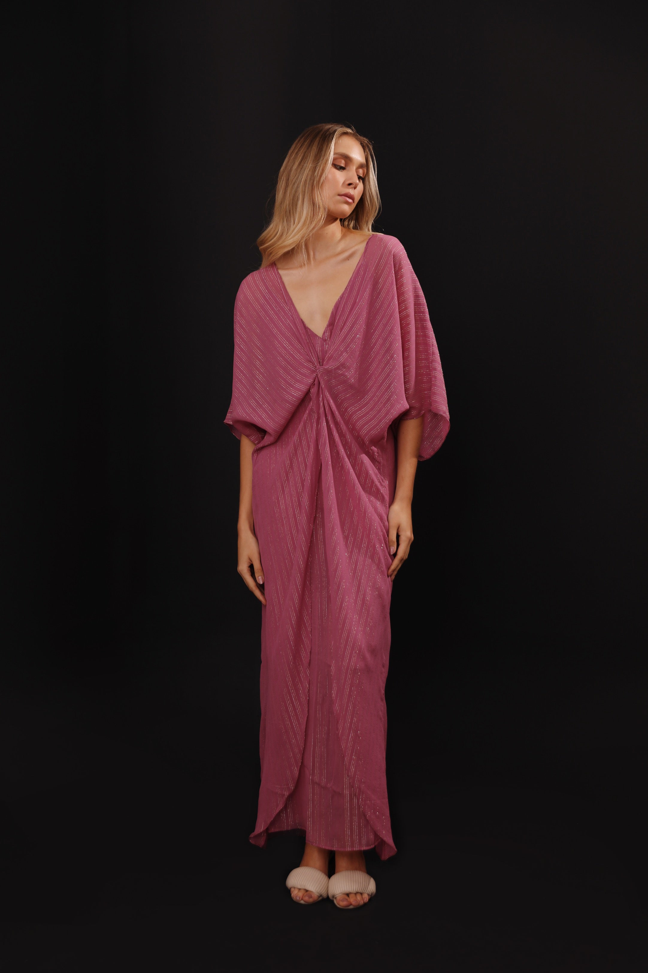 VESTIDO KAFTAN MIRRA - 100% SEDA