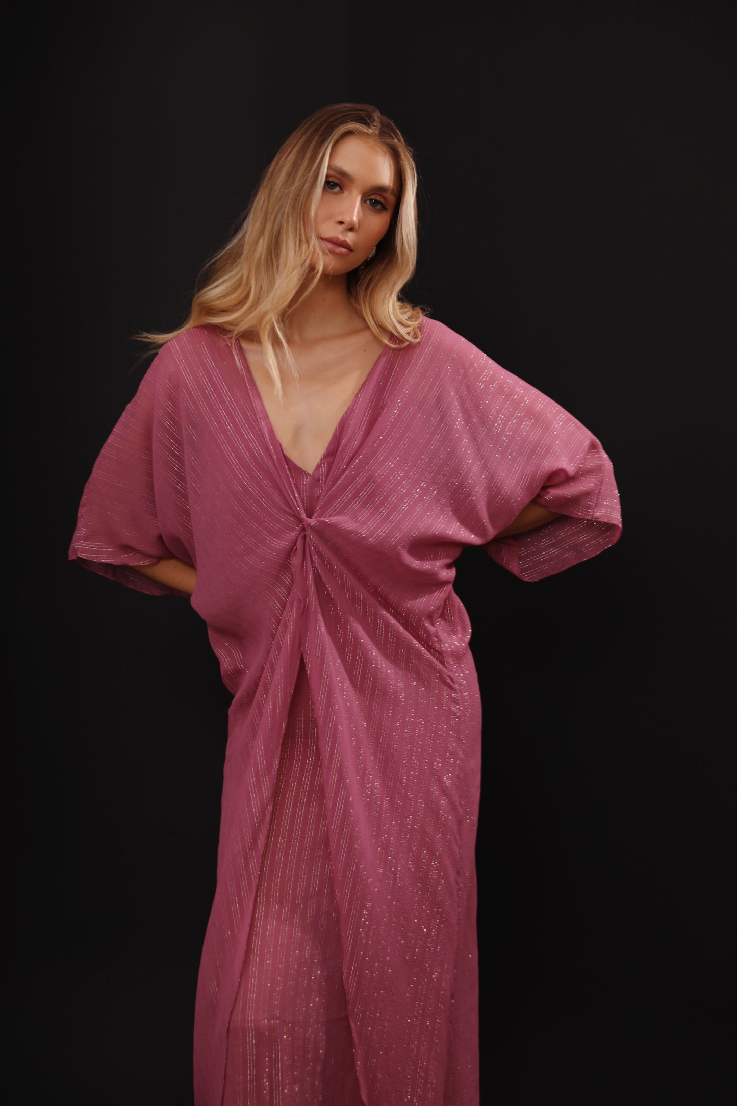 VESTIDO KAFTAN MIRRA - SEDA PURA