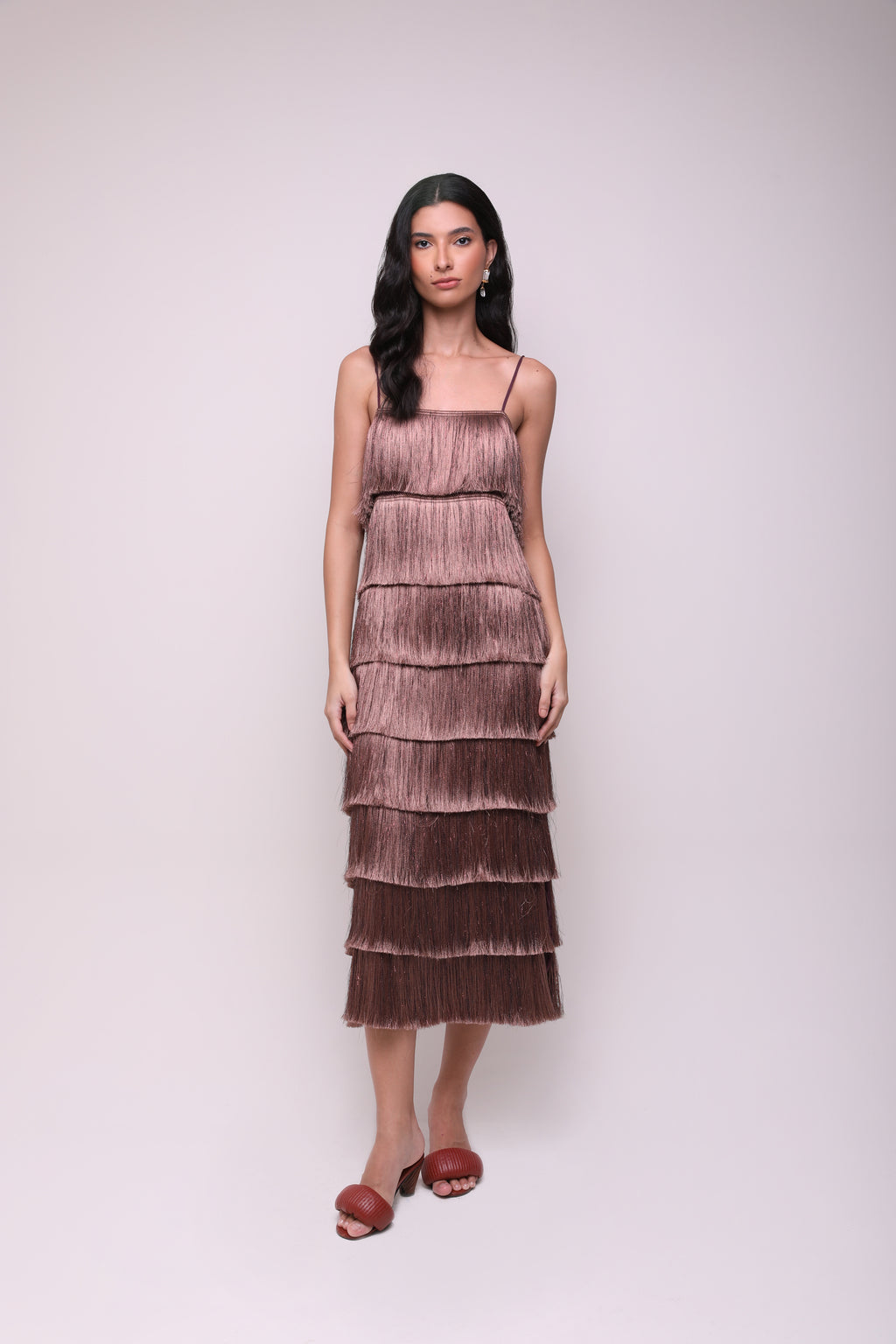 VESTIDO LONGO FRINGE