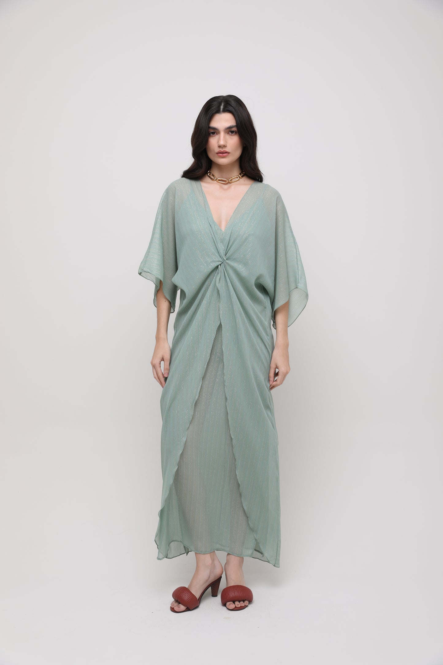 VESTIDO KAFTAN MIRRA - SEDA PURA