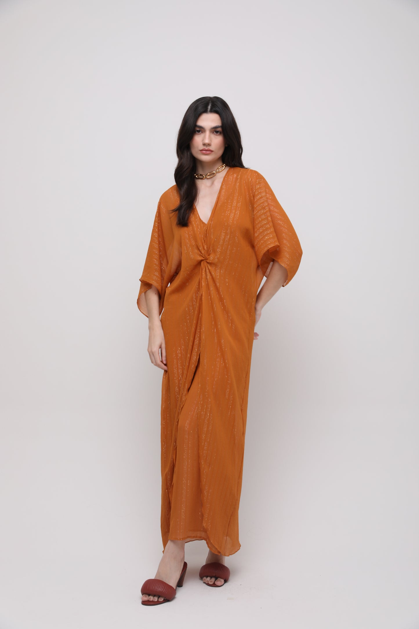 VESTIDO KAFTAN MIRRA - SEDA PURA