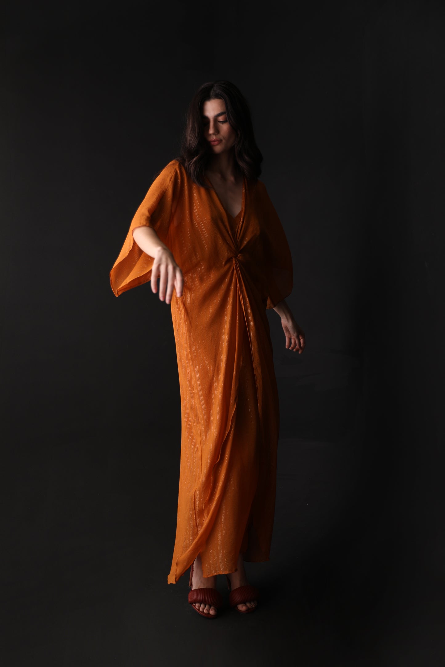 VESTIDO KAFTAN MIRRA - SEDA PURA