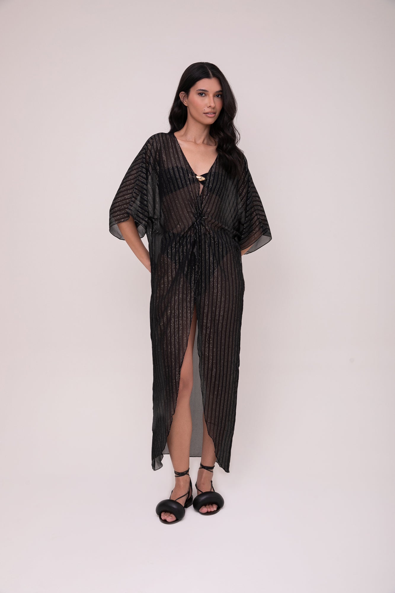 VESTIDO KAFTAN MIRRA - 100% SEDA