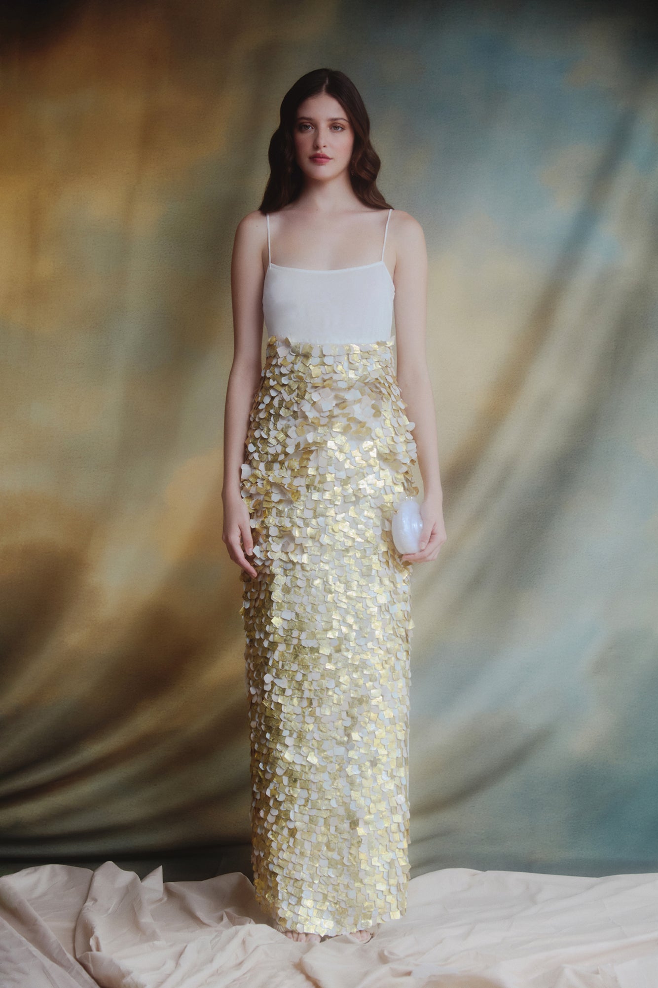 VESTIDO LONGO FRAGMENTOS (PRE-ORDER)