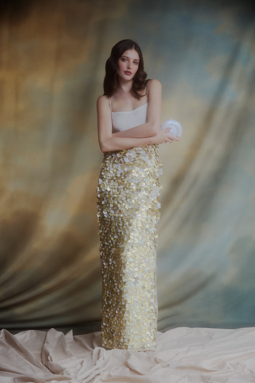 VESTIDO LONGO FRAGMENTOS (PRE-ORDER)