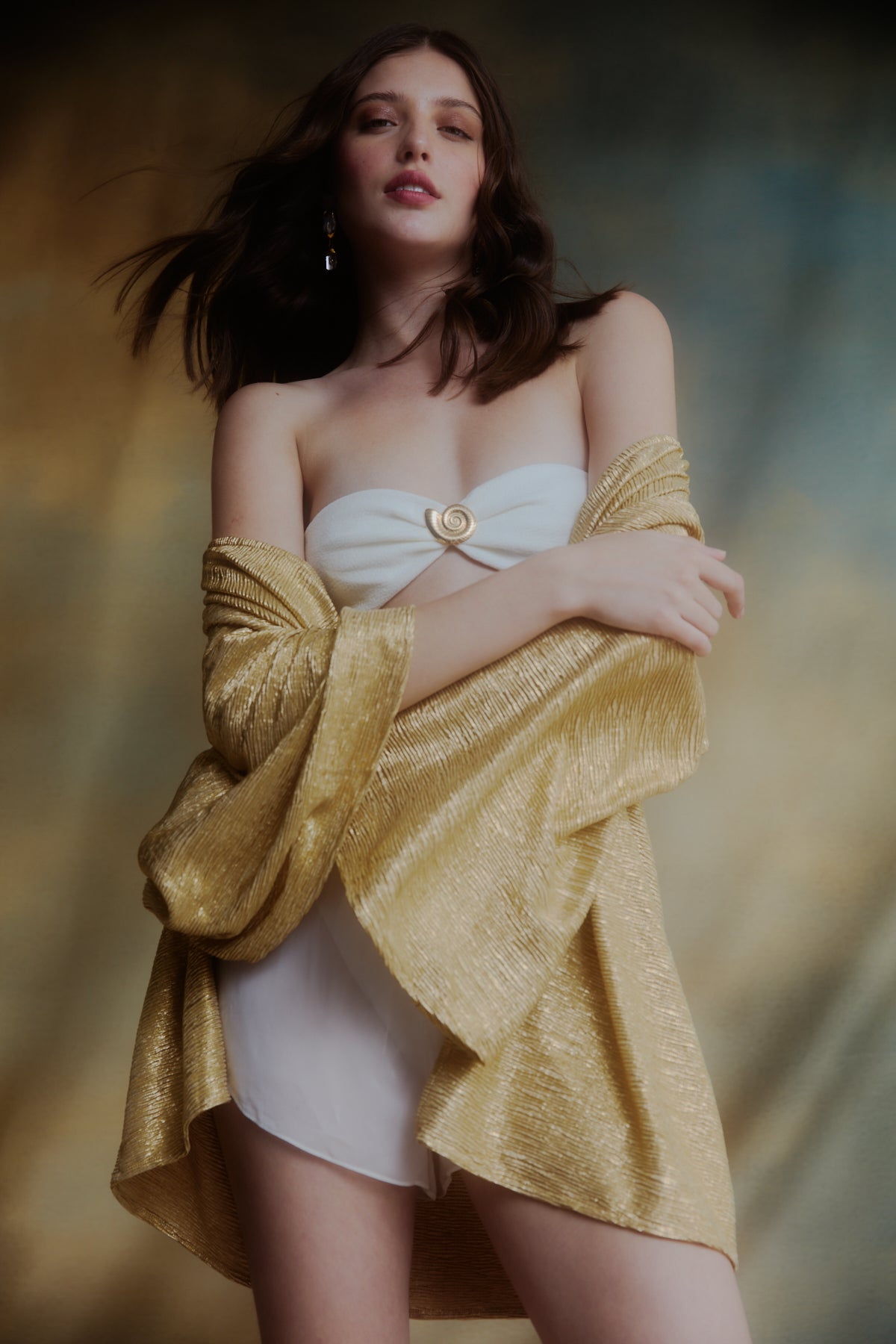 KIMONO LADON DOURADO