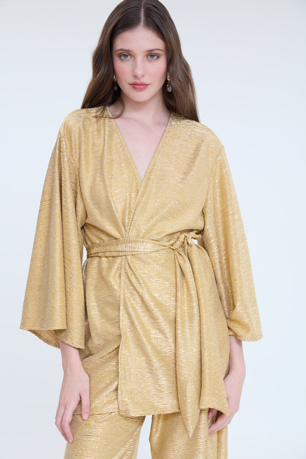 KIMONO LADON DOURADO