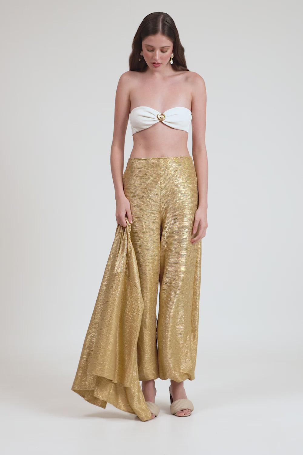 KIMONO LADON DOURADO